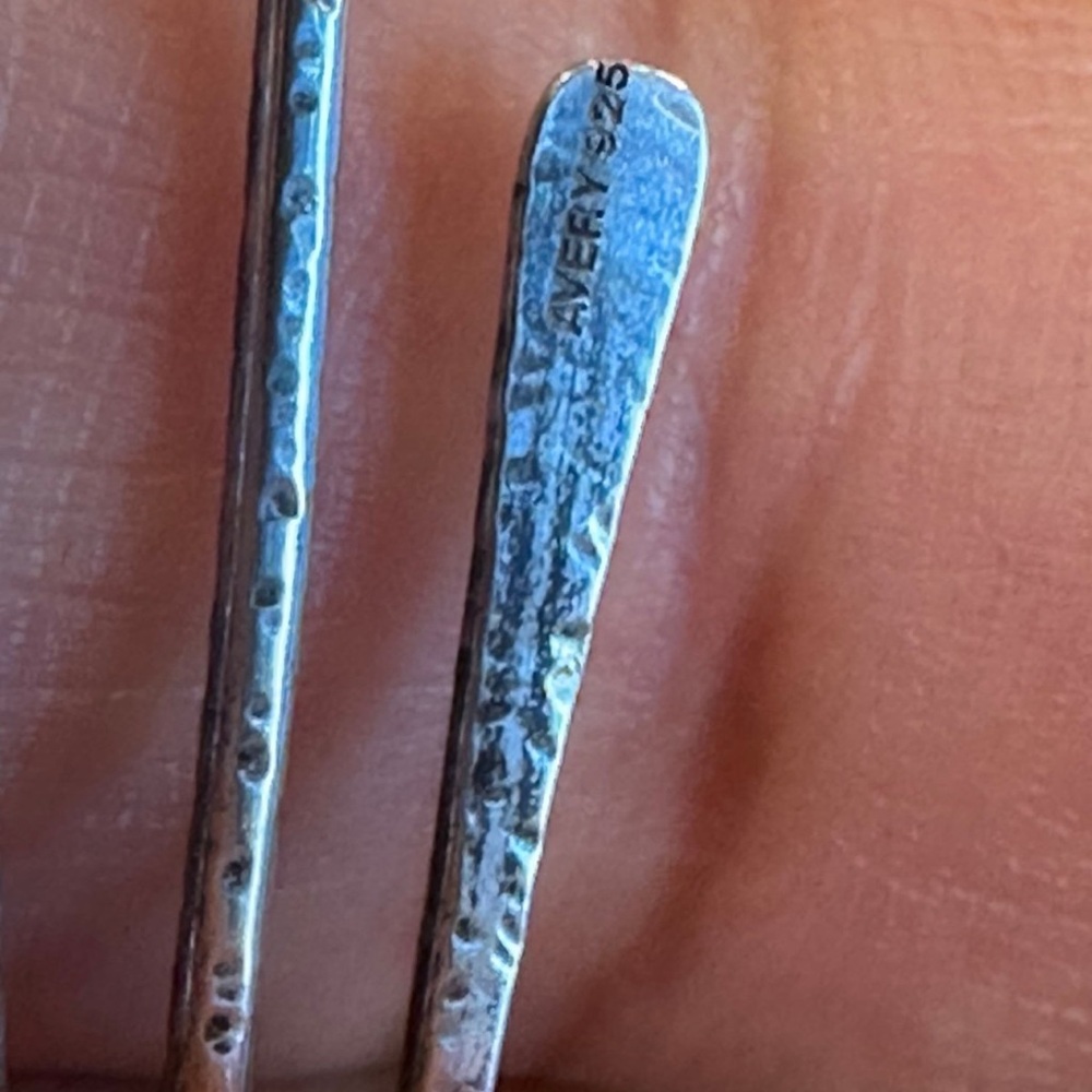 James Avery Hammered crescent dangle earrings - Picture 10 of 10